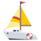 Sailboat emoji on Emojione